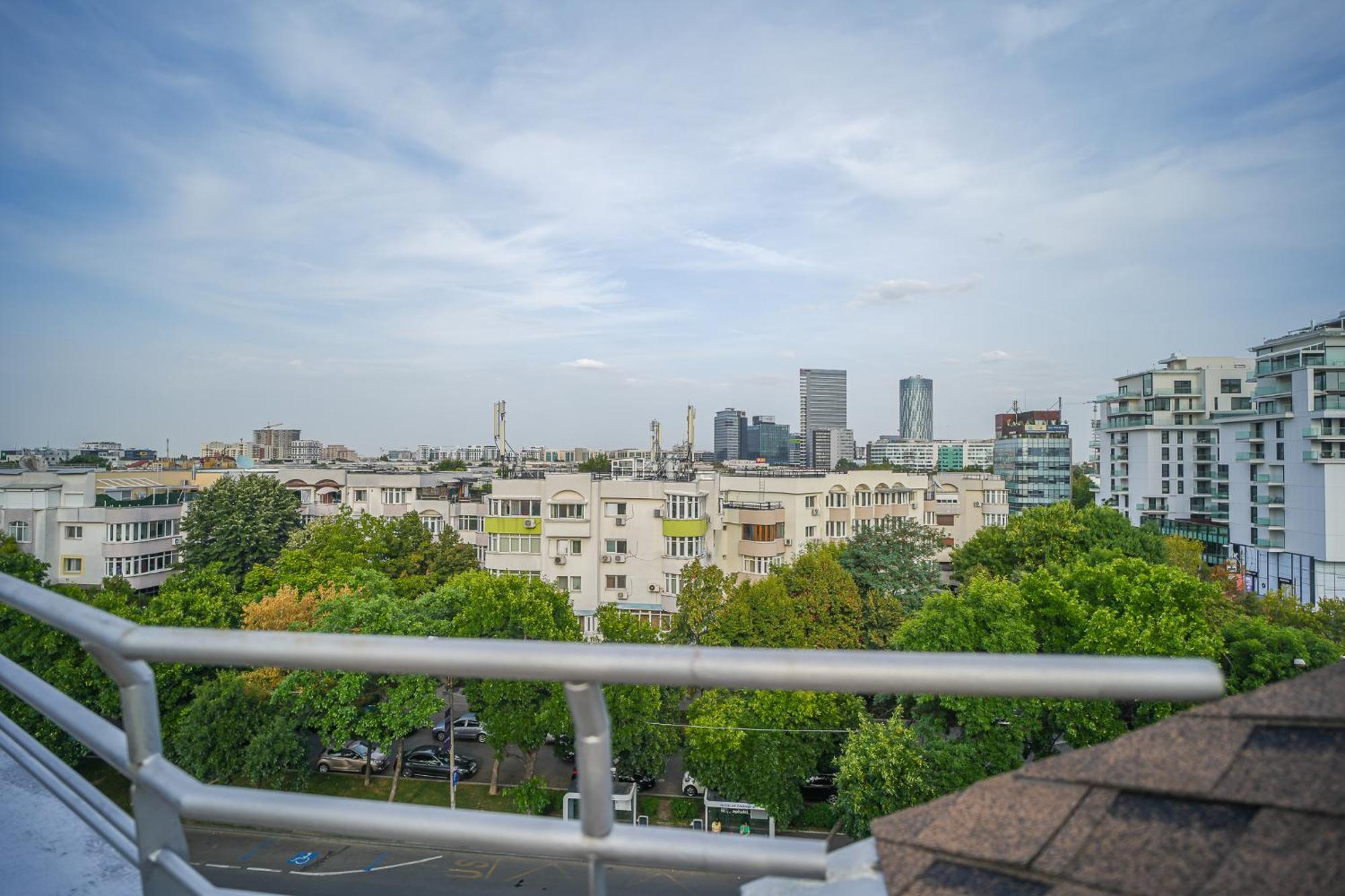 בוקרשט Penthouse With Huge Rooftop Terrace & City View מראה חיצוני תמונה