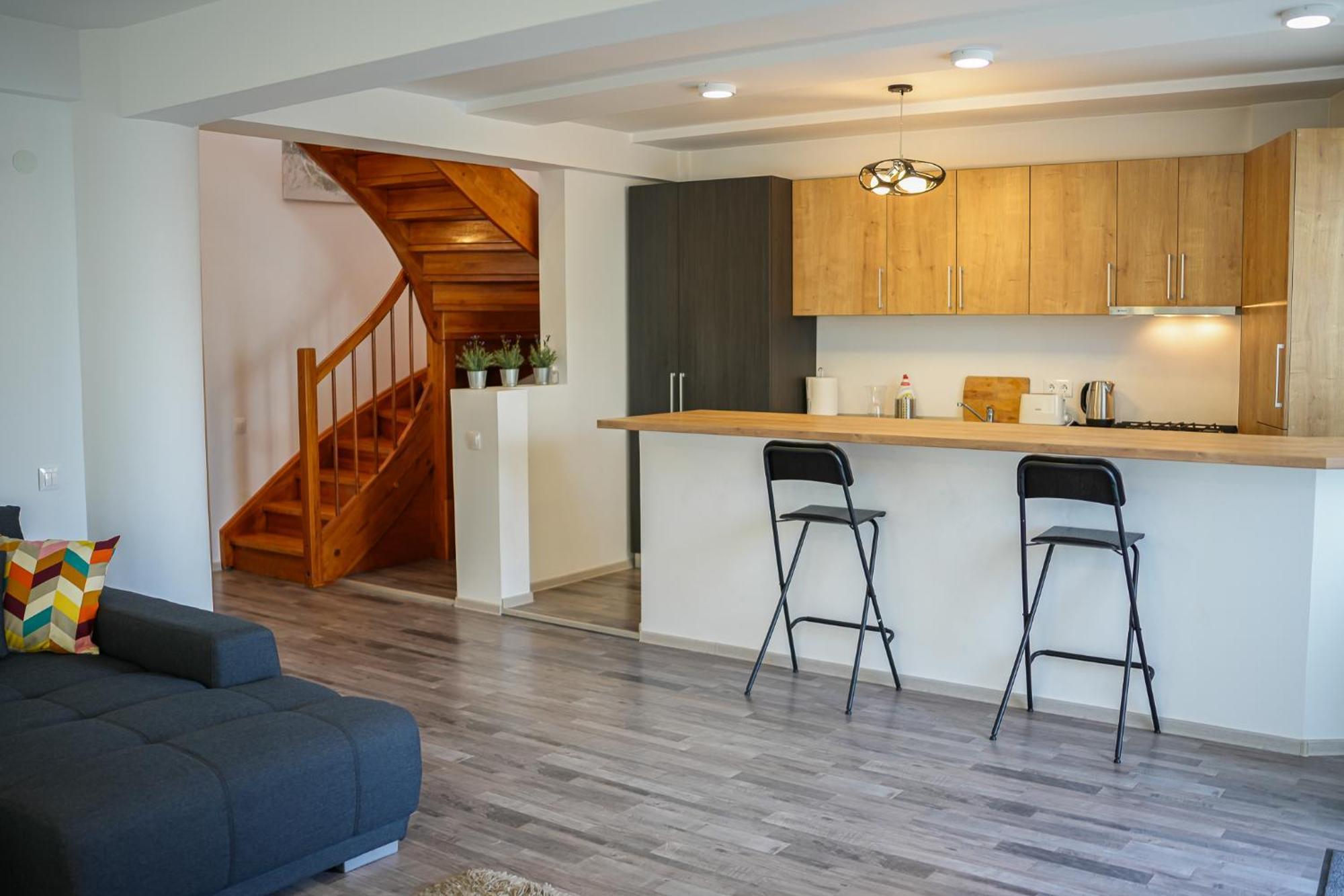 בוקרשט Penthouse With Huge Rooftop Terrace & City View מראה חיצוני תמונה